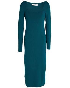 Suoli Midi Dress Viscose, Polyester, Polyamide - Blue