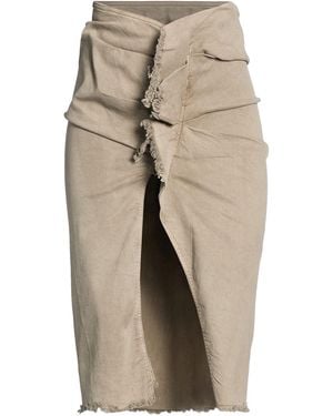 Rick Owens Denim Skirt Cotton, Polyester, Rubber - Natural