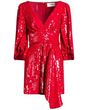 Celine Mini Dress Silk - Red