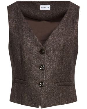 Marella Gilet De Costume - Marron