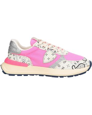 Philippe Model Fuchsia Trainers Leather, Textile Fibres - Pink