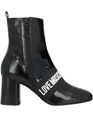 Love Moschino Ankle Boots Textile Fibers - Black