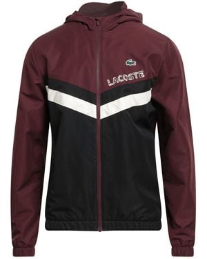 Lacoste Burgundy Jacket Polyester - Red