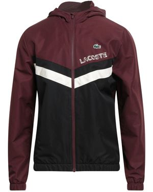 Lacoste Burgundy Jacket Polyester - Red