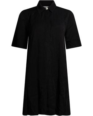 Ganni Mini Dress Viscose, Ecovero Viscose - Black