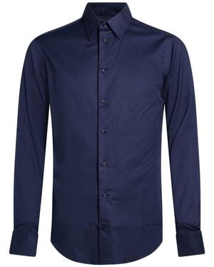 Armani Collezioni Shirt Cotton, Elastane - Blue