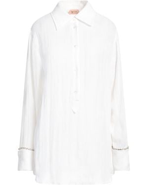 N°21 Shirt Linen, Polyamide - White