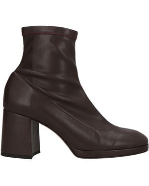Fabio Rusconi Plum Ankle Boots Textile Fibers - Brown