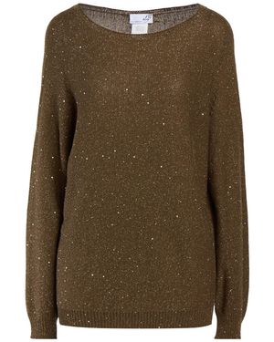 LA BIELLESE Sweater Wool, Cashmere, Metallic Fiber, Polyamide - Green