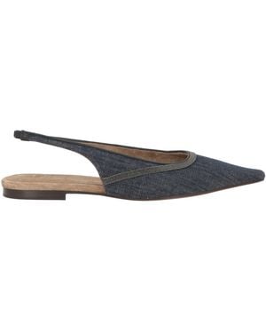 Brunello Cucinelli Ballet Flats Textile Fibers - White