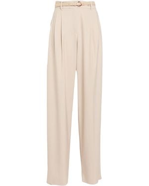 Max Mara Pants Virgin Wool, Elastane - Natural