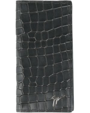 Giuseppe Zanotti Wallet Leather - Gray