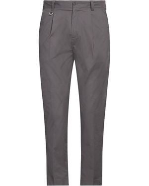 Paolo Pecora Lead Trousers Cotton, Elastane - Grey