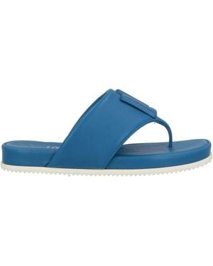 Loriblu Thong Sandal Leather - Blue