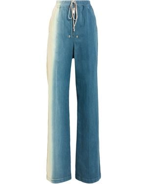 Rick Owens Deep Jeans Cotton, Polyester, Rubber - Blue