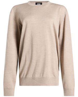 Alpha Studio Taupe Sweater Wool - Natural