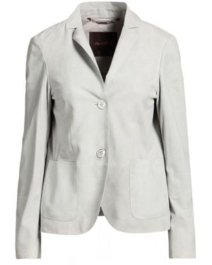 Moorer Light Blazer Ovine Leather - Gray