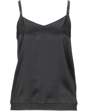 Fabiana Filippi Top Silk, Elastane, Cashmere - Black