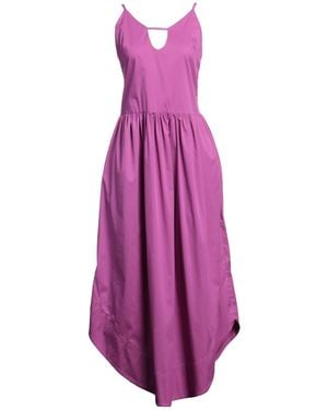 Jijil Mauve Maxi Dress Cotton, Polyamide, Elastane, Polyester - Purple