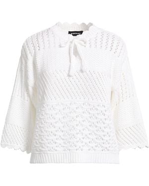 Repeat Cashmere Jumper Cotton - White