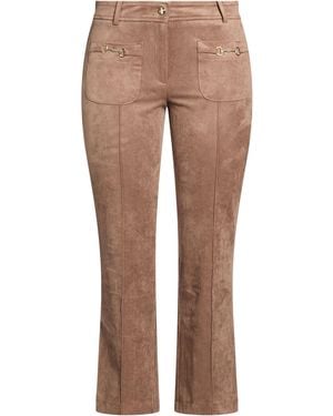 Cambio Khaki Pants Polyester, Elastane - Brown