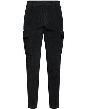 Eleventy Charcoal Pants Cotton, Elastane - Black