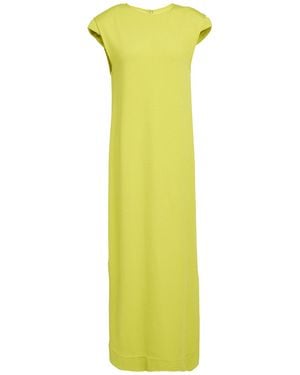 Jil Sander Maxi Dress Viscose, Cotton, Elastane - Yellow