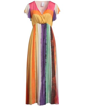 Frivolite Fuchsia Maxi Dress Viscose, Silk - Pink