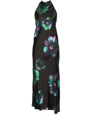 Pinko Maxi Dress Viscose, Elastane - Green
