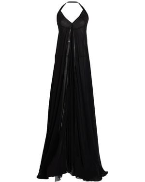 Ann Demeulemeester Top Silk, Calfskin - Black