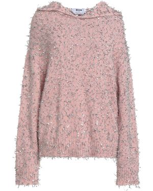 MSGM Jumper Polyamide, Alpaca Wool, Mohair Wool, Metallic Fibre - Pink
