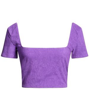 ME FUI Mauve Top Polyester, Polyamide, Elastane - Purple
