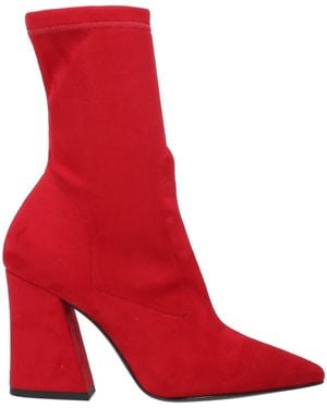 Pollini Botines De Caña Alta - Rojo