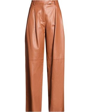Eleventy Platinum Tan Trousers Lambskin - Orange