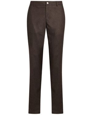 Camouflage AR and J. Pants Viscose, Polyester, Virgin Wool, Elastane - Gray