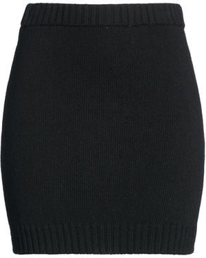 ViCOLO Mini Skirt Viscose, Polyamide, Wool, Cashmere - Black