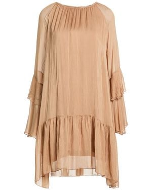 Manila Grace Mini-Kleid - Natur