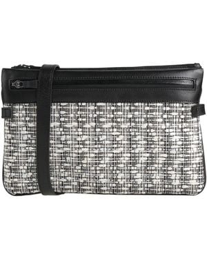 Herno Cross-Body Bag Textile Fibers, Leather - Black
