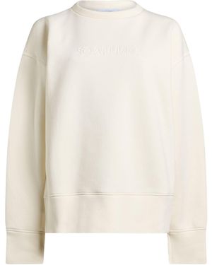 Soallure Sweatshirt Cotton, Polyester - White