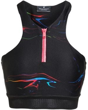 Marcelo Burlon Top Polyamide, Elastane - Black