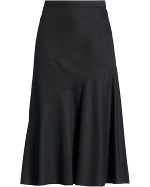 Theory Midi Skirt Virgin Wool - Black