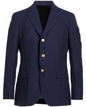 Eleventy Platinum Blazer Wool, Silk - Blue