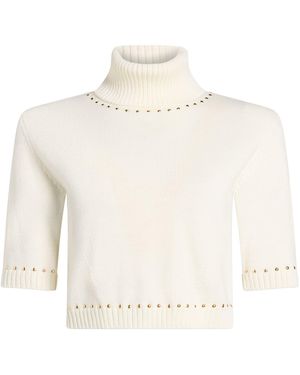 SIMONA CORSELLINI Rollkragenpullover - Weiß