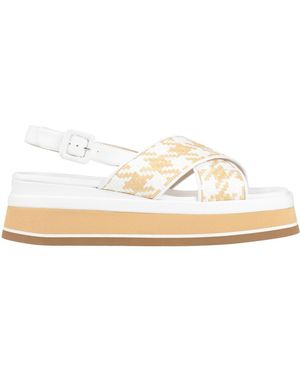 Walter Violet Sandals Textile Fibers - Natural