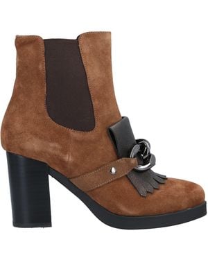Luciano Barachini Oggi Ankle Boots Leather, Synthetisches Material - Brown