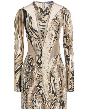 Mugler Mini Dress - Natural