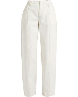 FRAME Ivory Trousers Cotton - White
