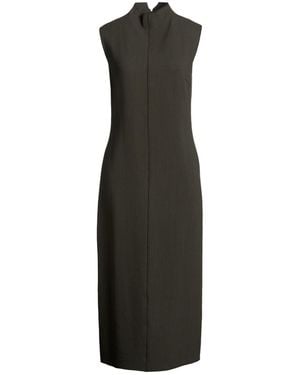 Antonelli Midi Dress Virgin Wool, Viscose - Black