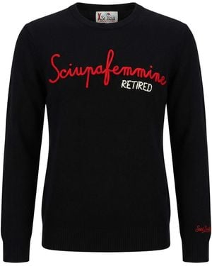 MC2 Saint Barth Sweater Wool, Viscose, Polyamide, Cashmere - Black