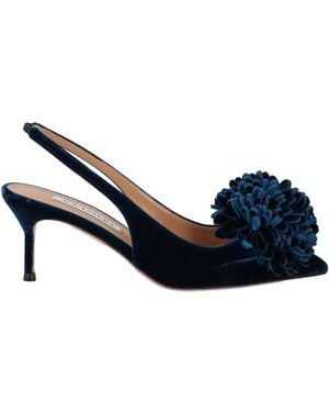 Aquazzura Court Shoes Textile Fibres - Blue